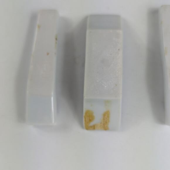 Vintage Porcelain Chopstick Rest Knife Lot 8 Cobalt Blue Floral Chinoiserie Chic - Picture 4 of 5